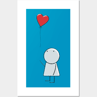 Boy & Heart Posters and Art